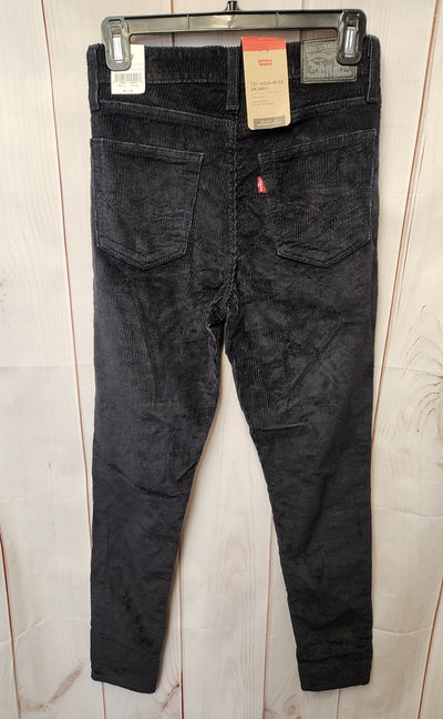 NWT Levis Women's Size 27 (3-4) Black Pants 721 High Rise Skinny