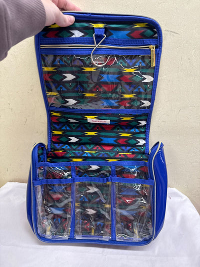 Isaac Mizrahi Blue Cosmetic Bag