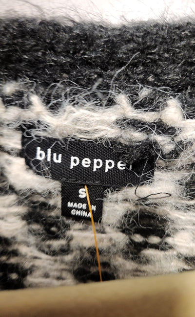 Blu Pepper Women's Size S Black & White Cardigan