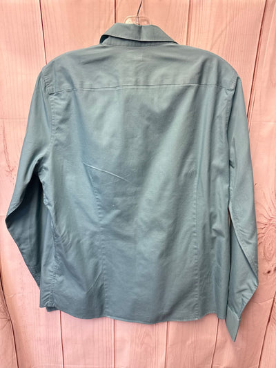 Lands End Women's Size 14 Teal Long Sleeve Top