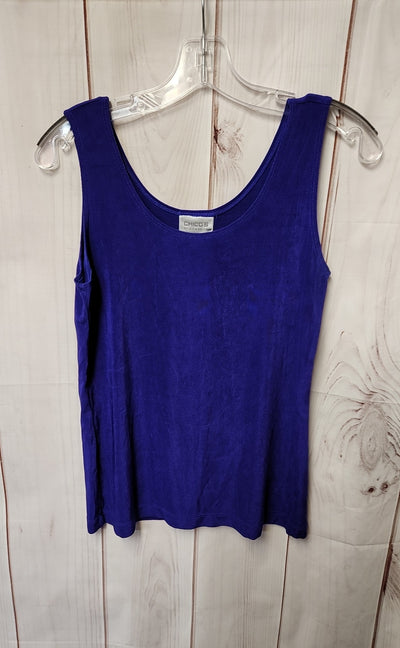 Chico's Travelers Women's Size 1 = US M Purple Sleeveless Top