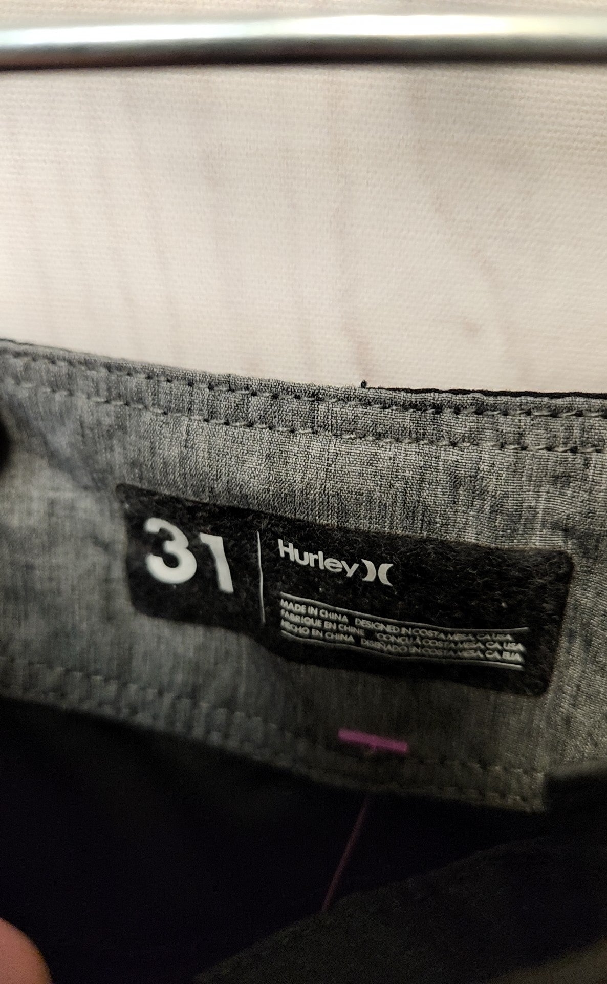 Hurley Men's Size 31 Black Shorts