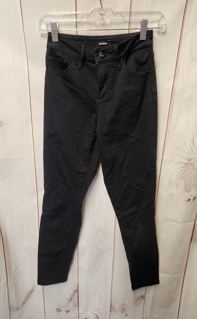 Express Women's Size 24 (00) Black Jeans Mid Rise Curvy Skinny