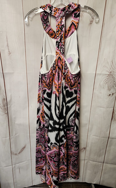 INC Women's Size XL Black & Pink Dress