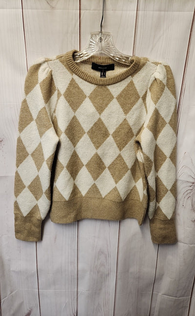 Vero Moda Women's Size S White & Tan Sweater