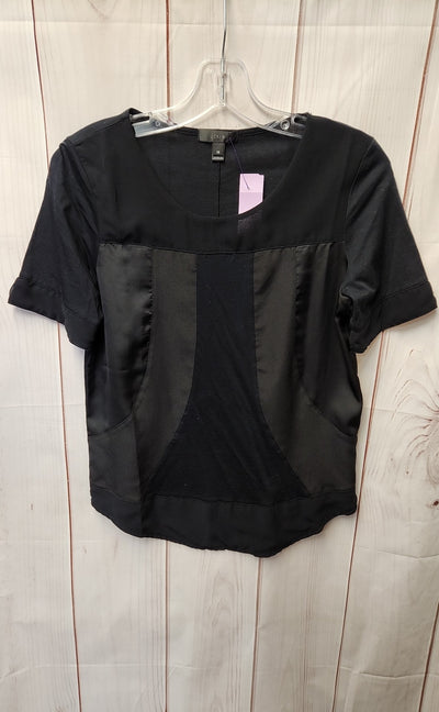 J Crew Women's Size XS Black Short Sleeve Top