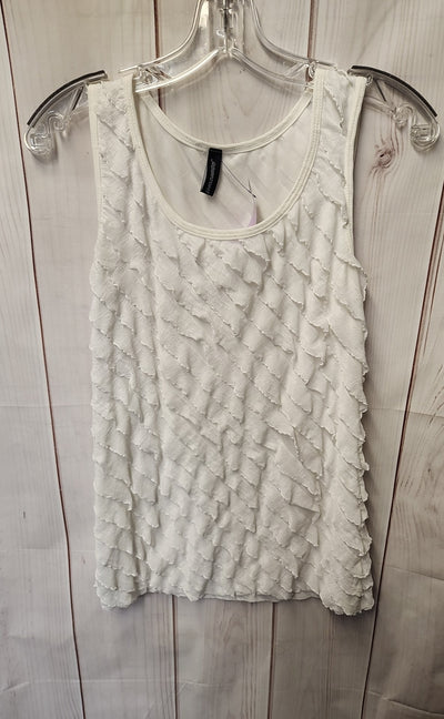 Jason Maxwell Women's Size L White Sleeveless Top