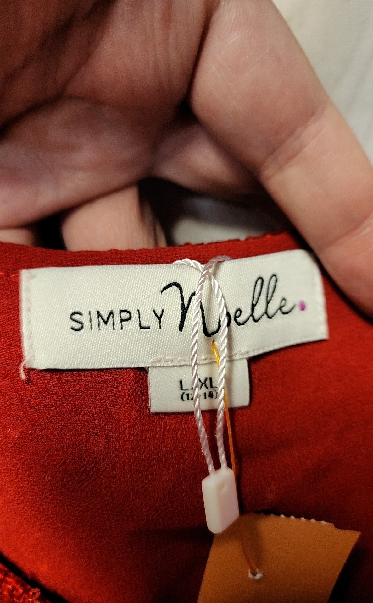 Simply Noelle Women's Size L/XL Red Sequined Sweater