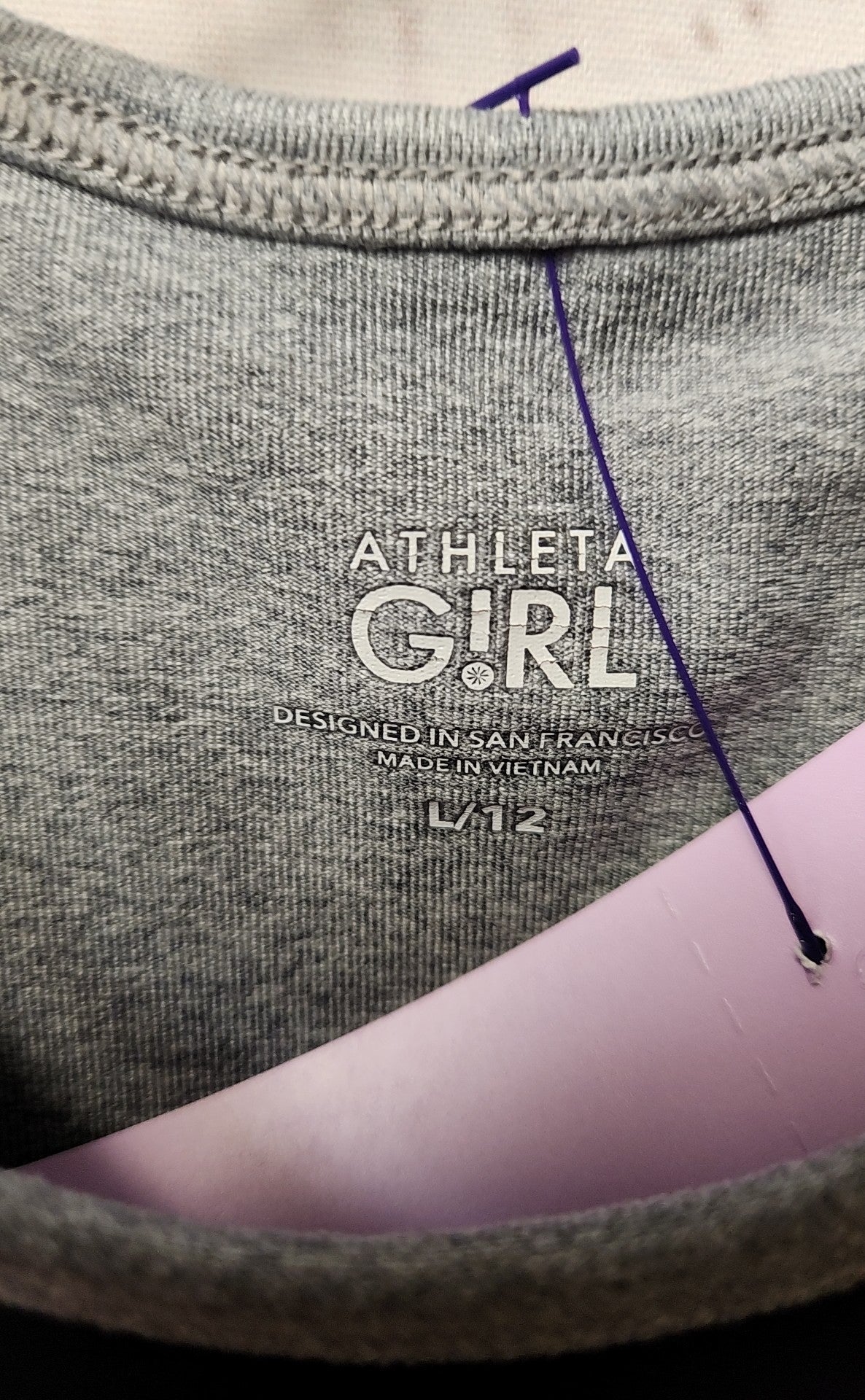 Athleta Girl's Size 12 Black Shirt