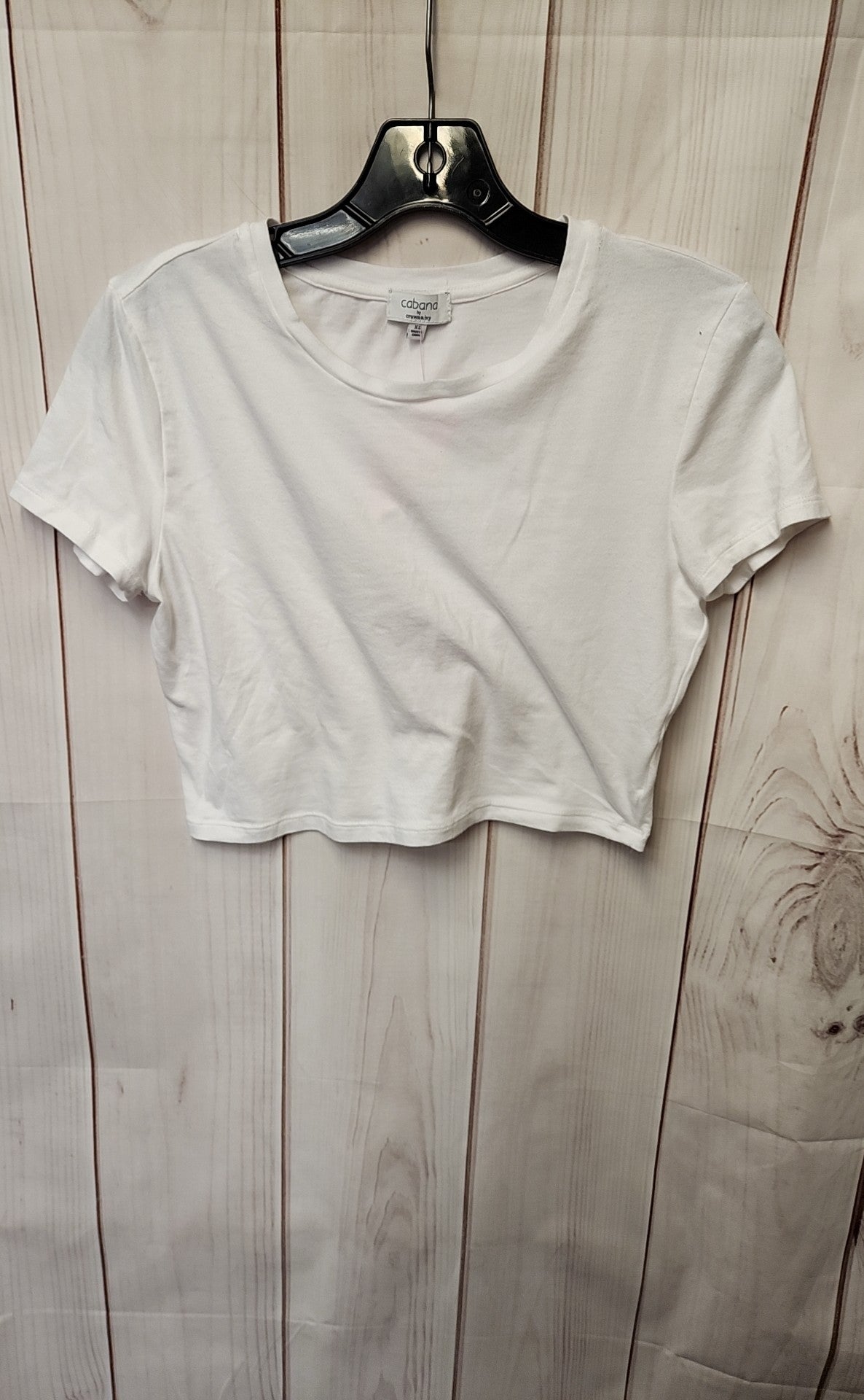 Cabana Women's Size XS White Short Sleeve Top