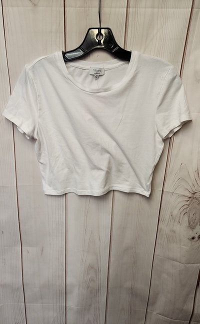 Cabana Women's Size XS White Short Sleeve Top