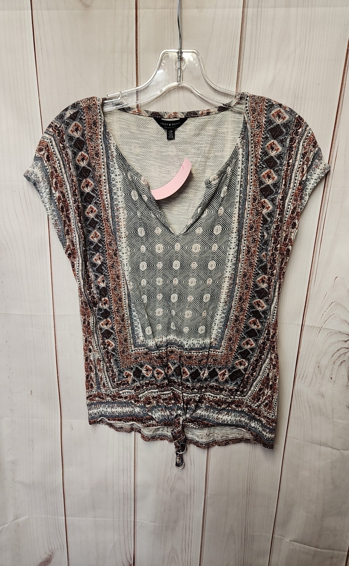 Lucky Brand Women's Size S Blue Short Sleeve Top