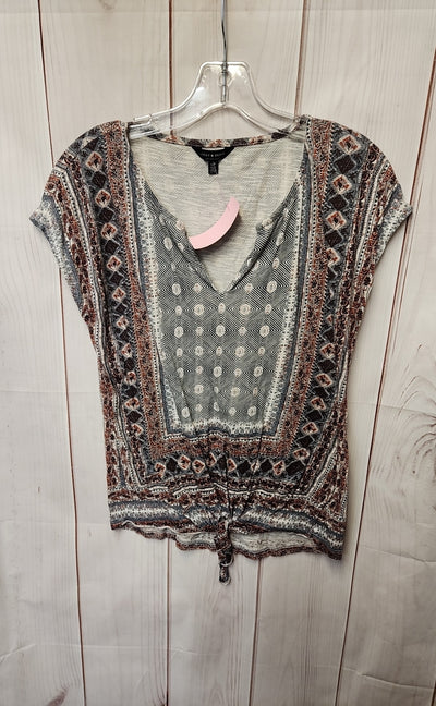 Lucky Brand Women's Size S Blue Short Sleeve Top