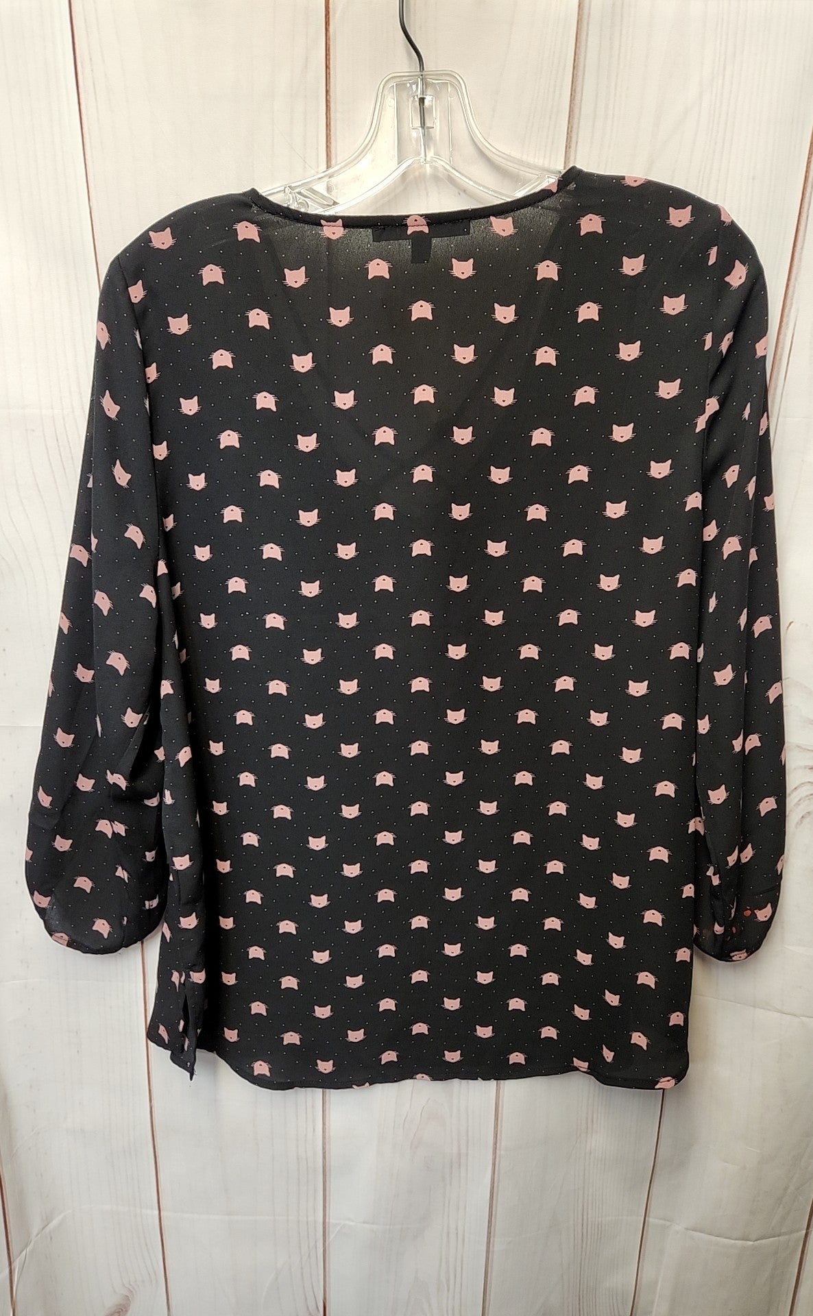 Sweet Rain Women's Size XL Black 3/4 Sleeve Top