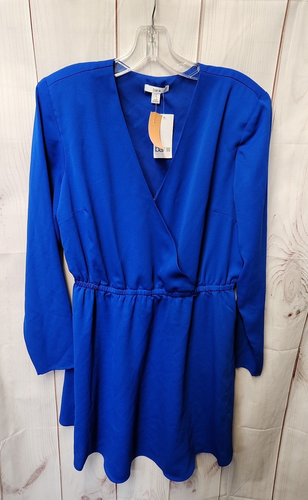 NWT Bar III Women's Size L Blue Dress