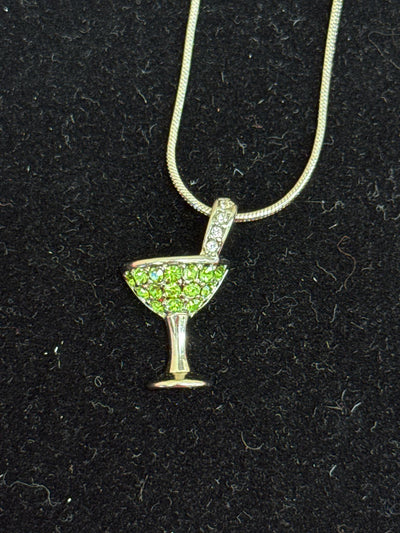 NWT Lia Sophia Silver Martini Necklace