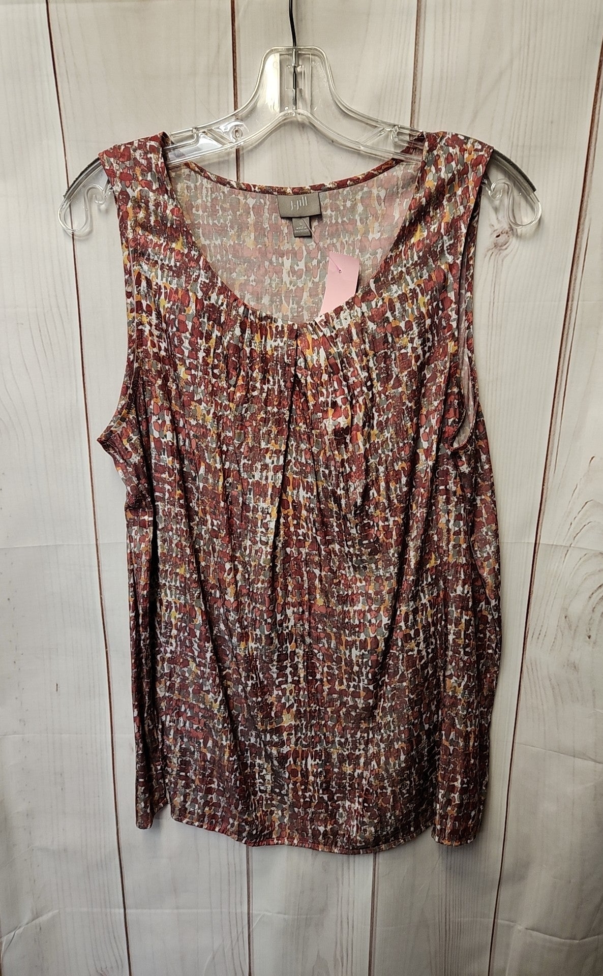 J Jill Women's Size L Red Sleeveless Top