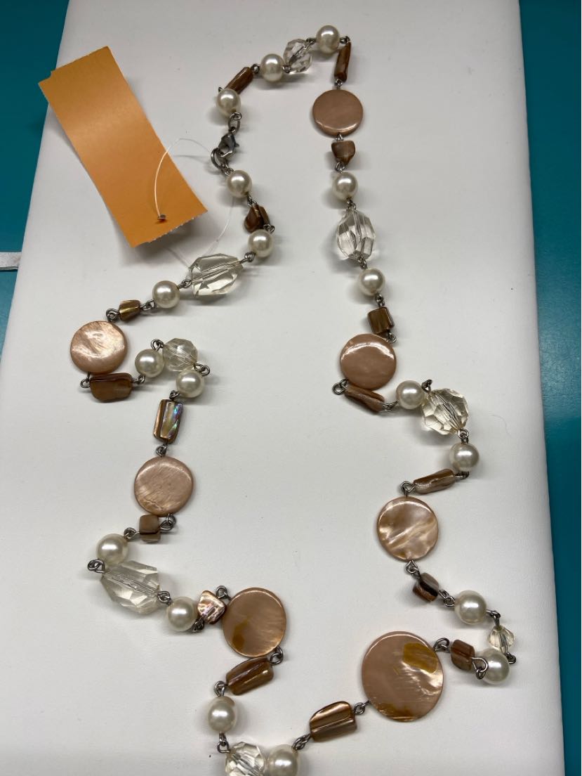 Tan Beaded Necklace
