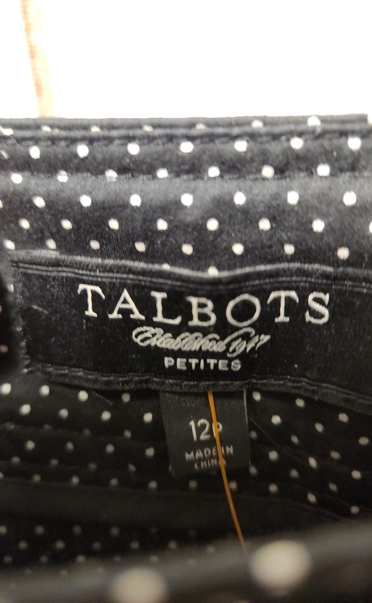 Talbots Women's Size 12 Petite Black Skirt