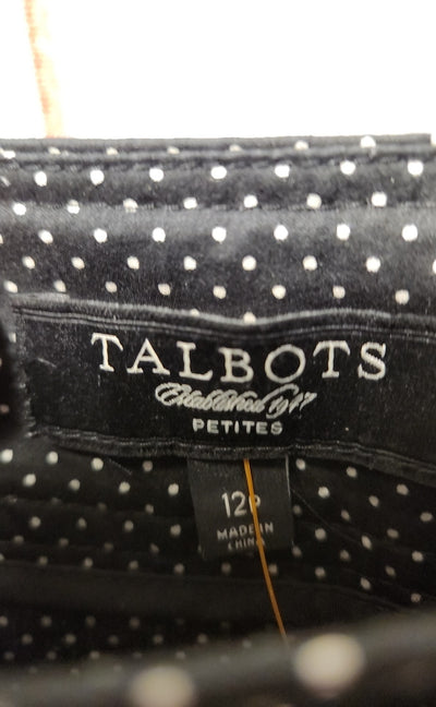 Talbots Women's Size 12 Petite Black Skirt