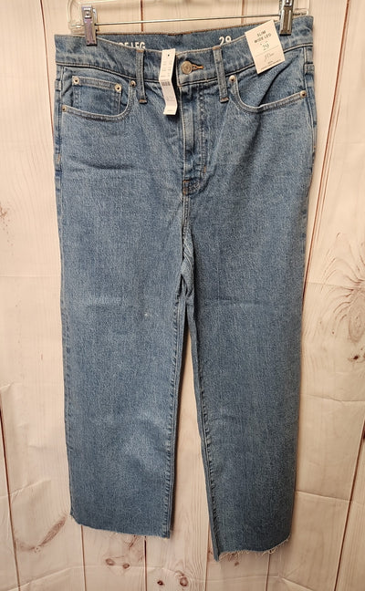 NWT J Crew Women's Size 29 (7-8) Blue Jeans Slim Wide Leg