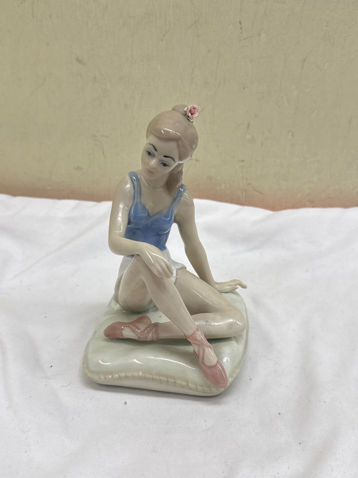 Casada Porcelain Seated Ballerina Figurine