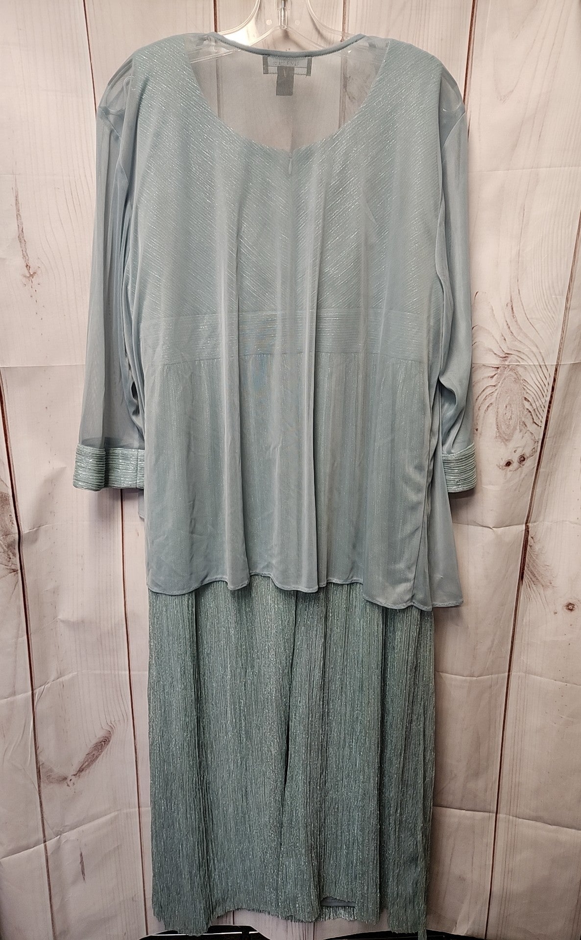 R&M Richards Women's Size 18 Light Blue Dress Set