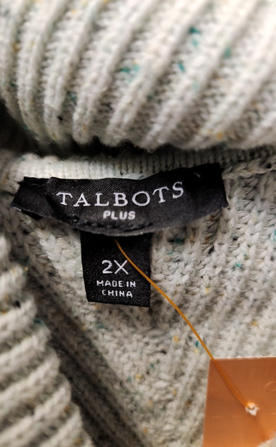Talbots Women's Size 2X Gray Sweater