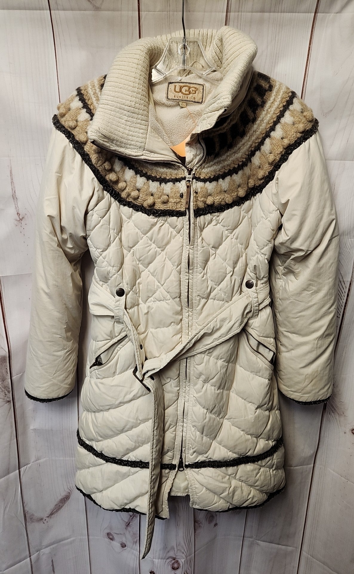 Ugg Women's Size L White Coat