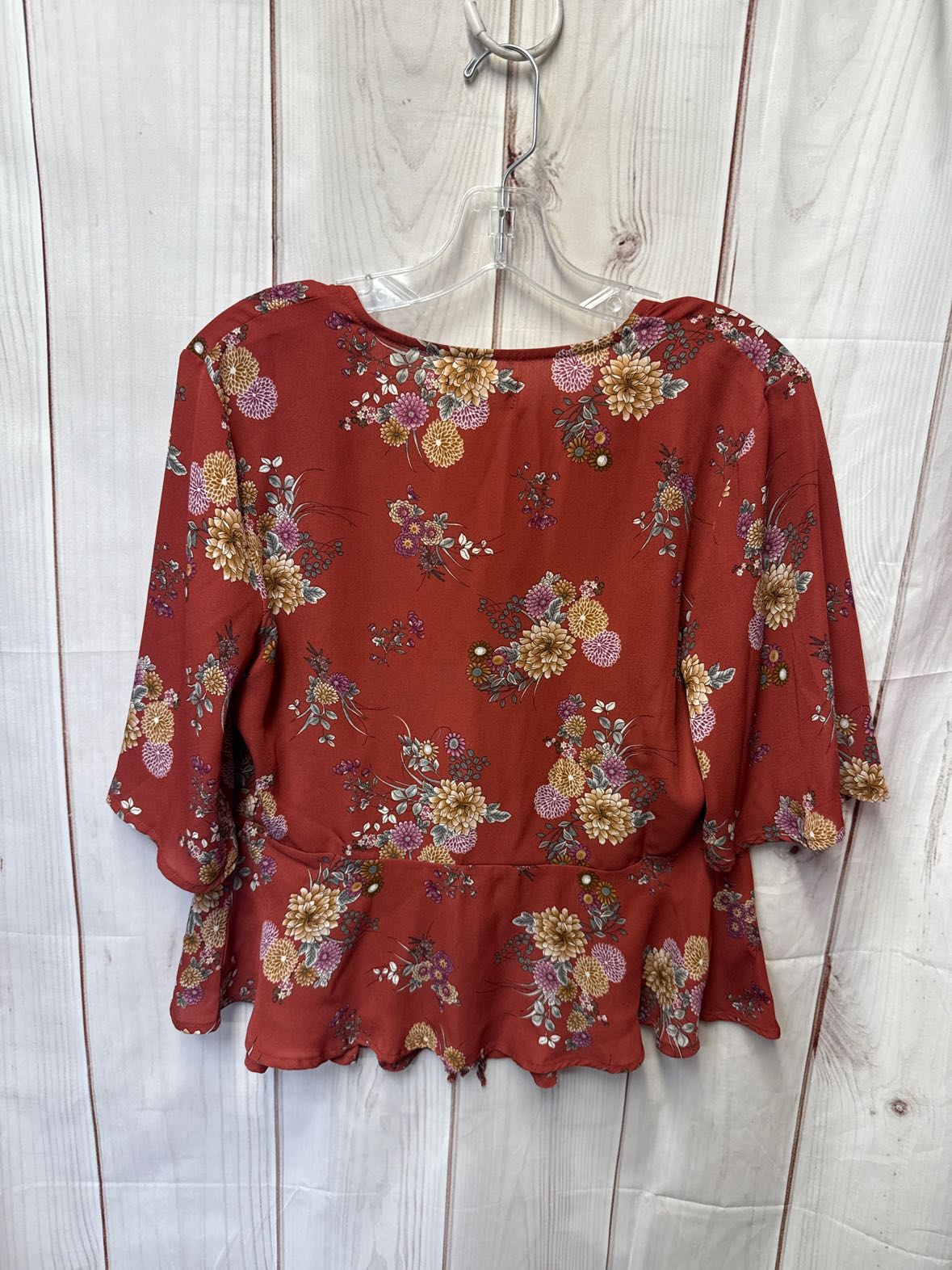 Vixbe Women's Size M Brown Floral Cardigan