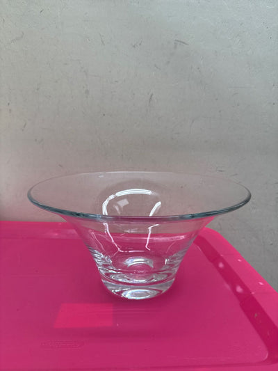 Krosno Poland Glass Salad Bowl