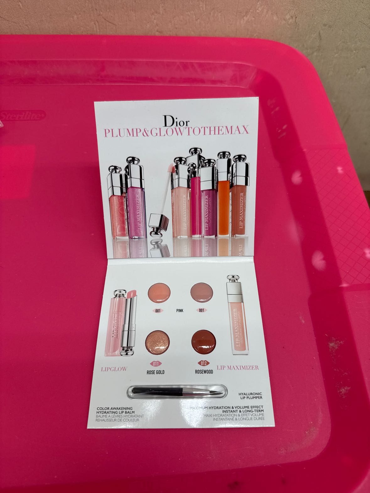 Dior Plump & Glow to the Max Tester Pink, Rose gold, Rosewood