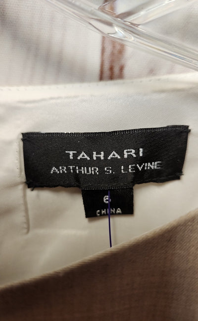 Tahari Women's Size 6 Beige Dress