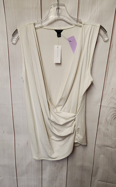 NWT Ann Taylor Women's Size M White Sleeveless Top