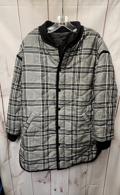 NWT Evereve Women's Size M Black Georgetown Reversible Coat