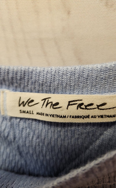 We the Free Women's Size S Light Blue Long Sleeve Top