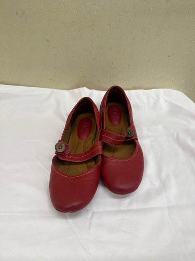 Sofft Women's Size 7-1/2 Red Flats Shoes