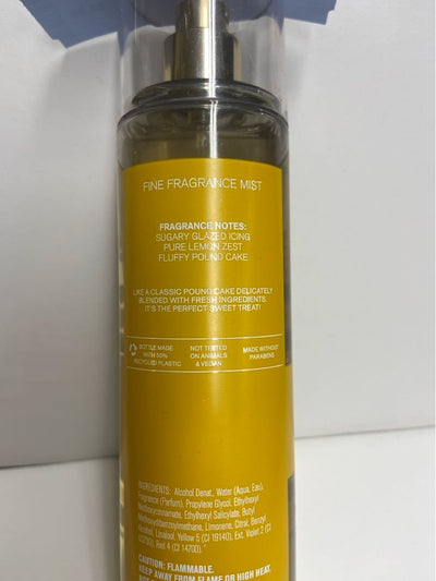 Bath & Body Works Iced Lemon Pound Cake Fine Fragrance Mist 8fl oz Perfume