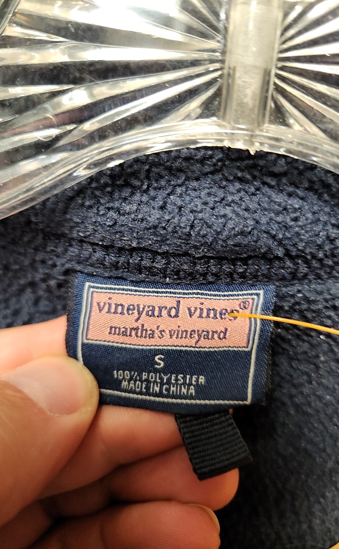 Vineyard Vines Men's Size S Navy Full Zip Sweatshirt