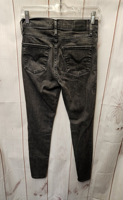 Levis Women's Size 26 (1-2) Black Jeans 720 High Rise Super Skinny