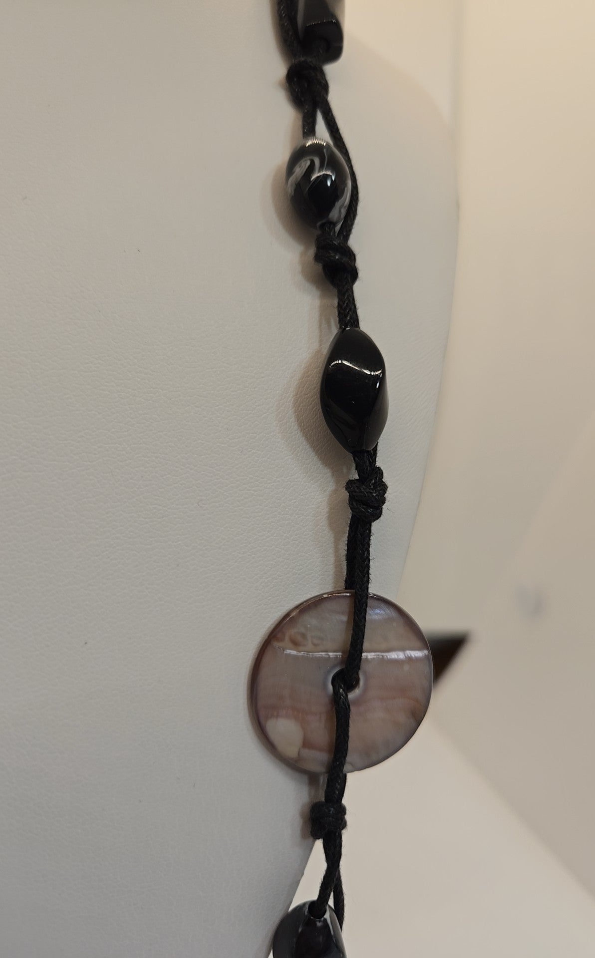 Black Beaded Necklace