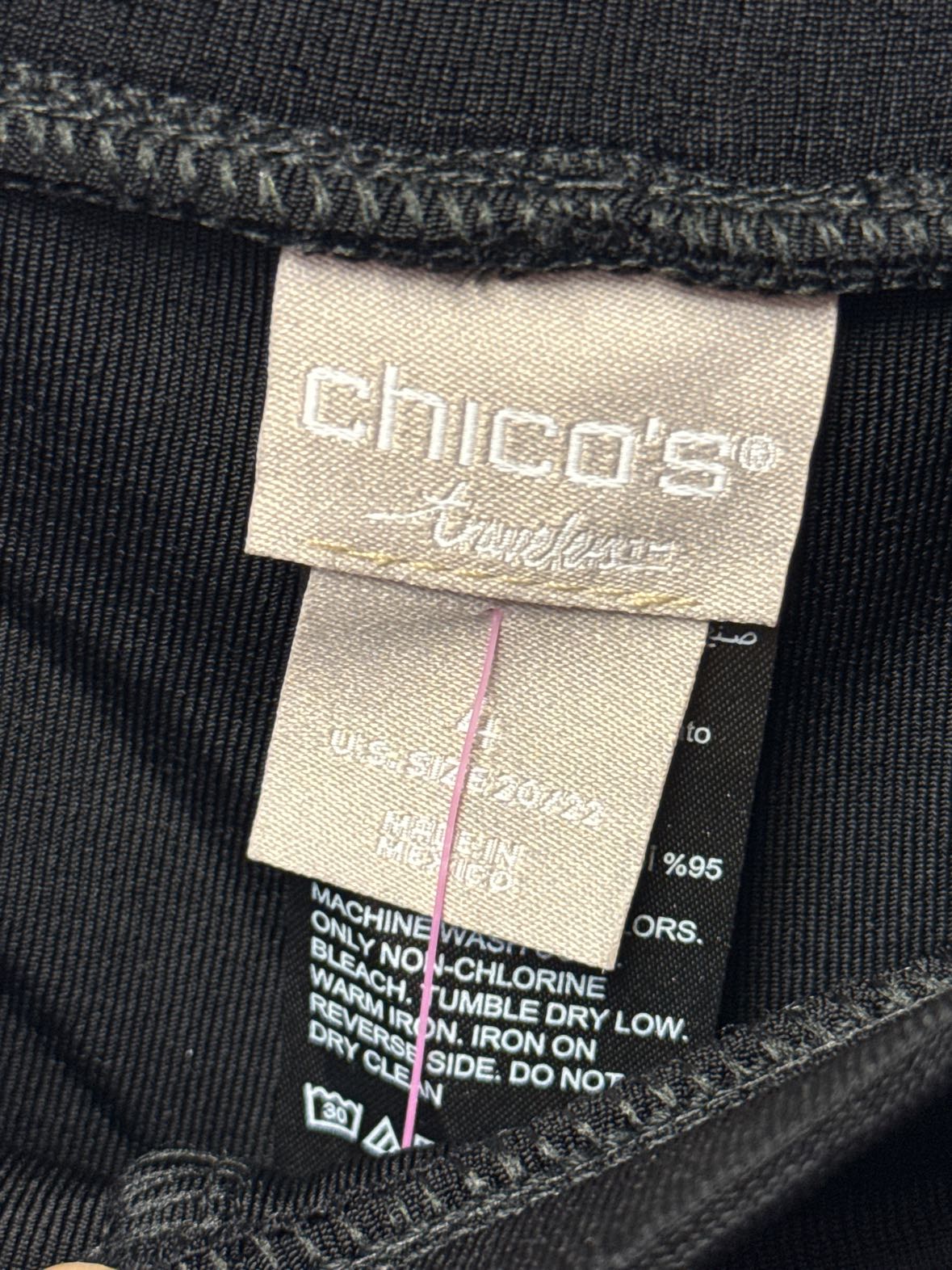 Chico's Women's Size 4 = US XXL Black Shorts