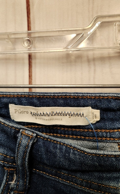 Pilcro Women's Size 27 (3-4) Petite Blue Jeans Slim Boyfriend