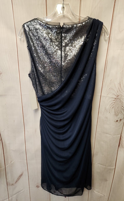 NWT Adrianna Papell Women's Size 14 Navy Dress