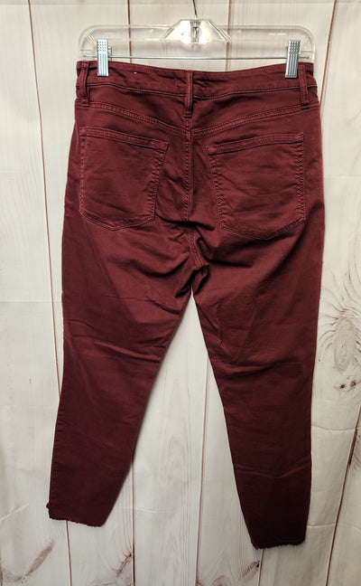 Loft Women's Size 28 (5-6) Red Jeans Curvy Skinny
