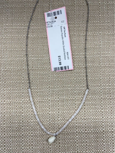Banana Republic White Beaded Necklace