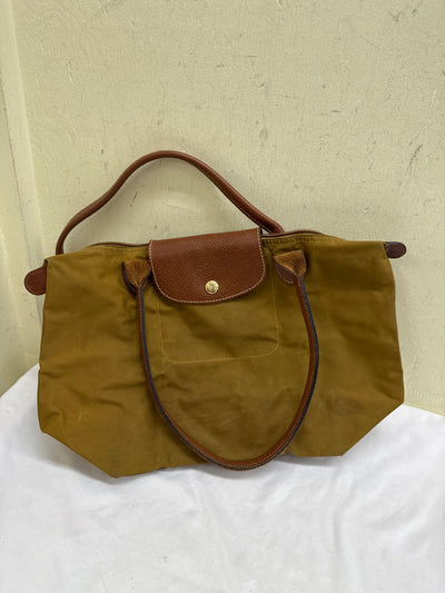 Longchamp  Le Pliage Brown Tote Bag AS IS - marks on outside & inside of bag