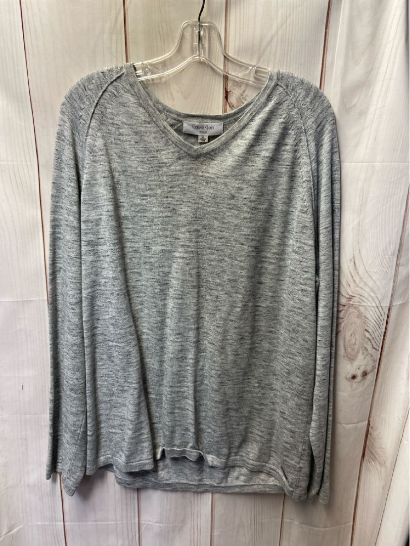 Calvin Klein Men's Size XL Gray Shirt