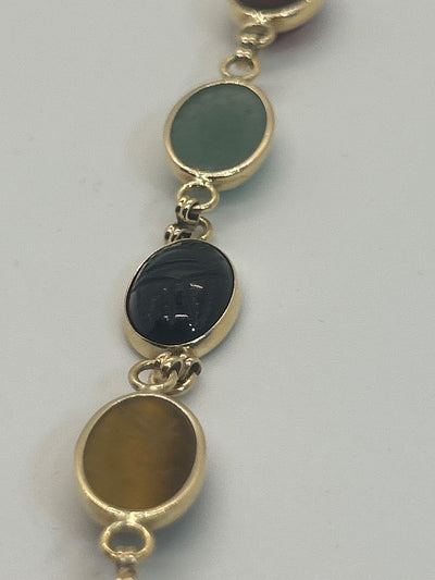 14K Yellow Gold Van Dell Scarab 7-1/4" Bracelet 11.54g