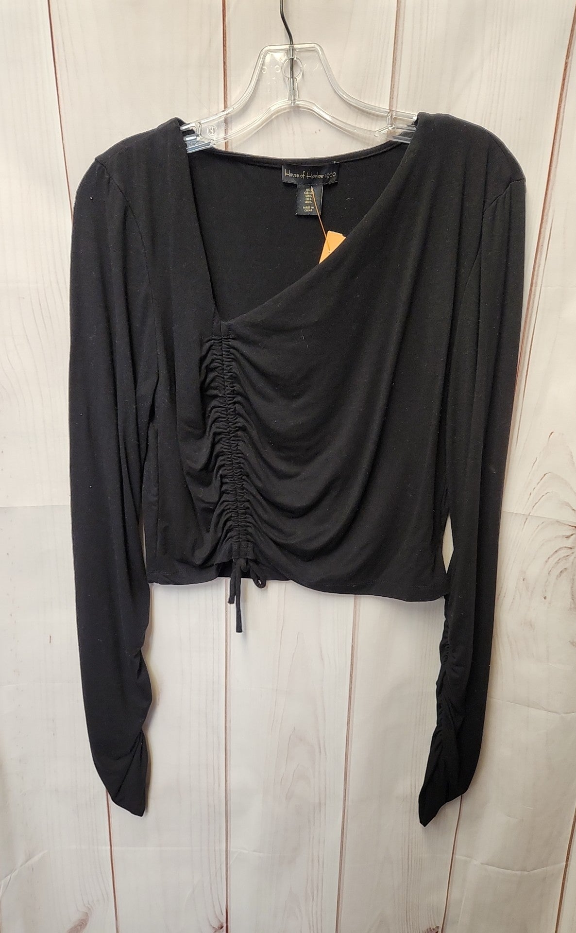 House of Harlow 1960 Women's Size L Black Long Sleeve Top